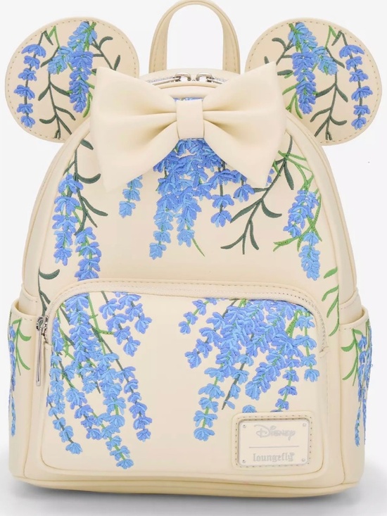 Loungefly Handbags - Loungefly Disney Minnie Mouse Blue Floral Mini Backpack — BoxLunch Exclusive